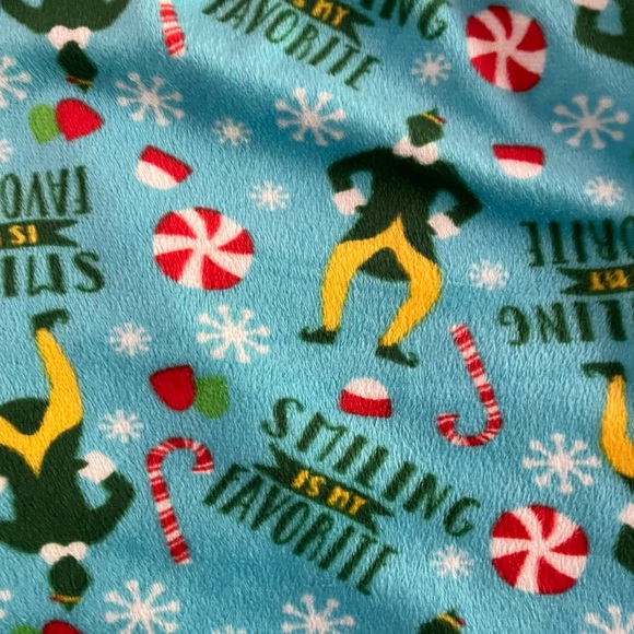 Men’s Elf lounge pants pajama bottoms colorful Smiling is my favorite - Picture 6 of 12